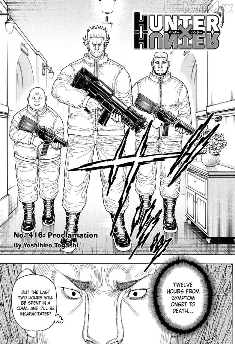 Hunter x Hunter, Chapter 416 image 02